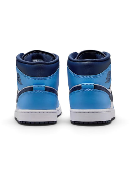 Jordan 1 Mid “University Blue Midnight Navy”