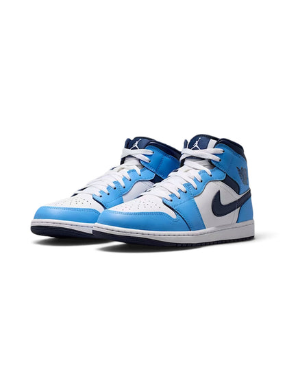 Jordan 1 Mid “University Blue Midnight Navy”